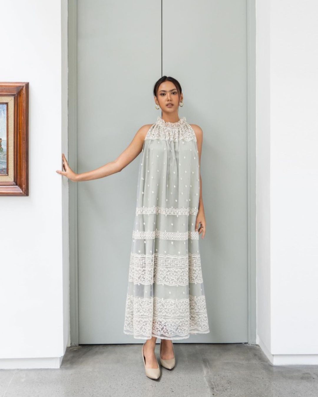 LR093 Eva Dress in Sage