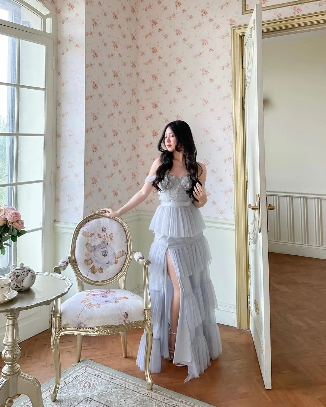 LR142 Juliette Dress in Grey