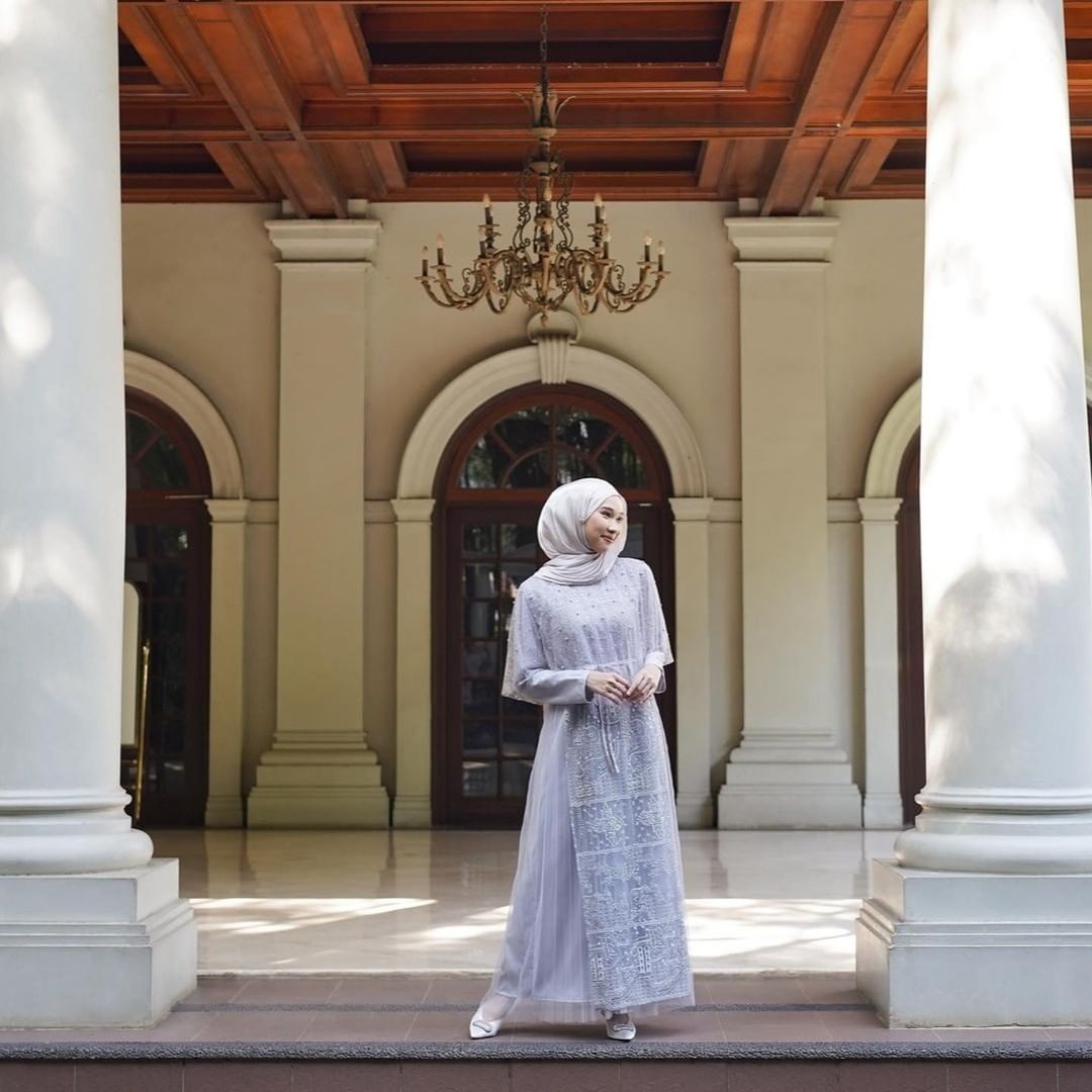 LR196 Beverly Dress in Silver Grey