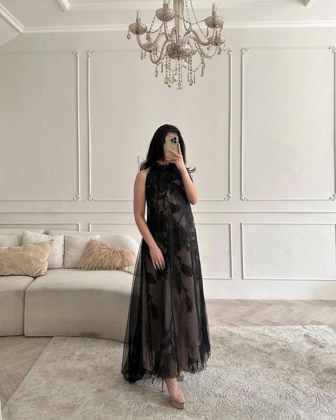 LR286 Daisy Dress in Black by Touchup Atelier