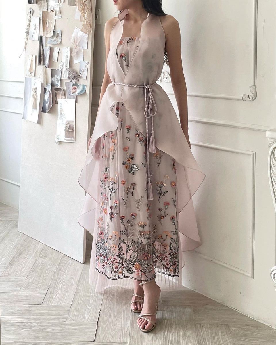 LR291 Dominique Dress Pink