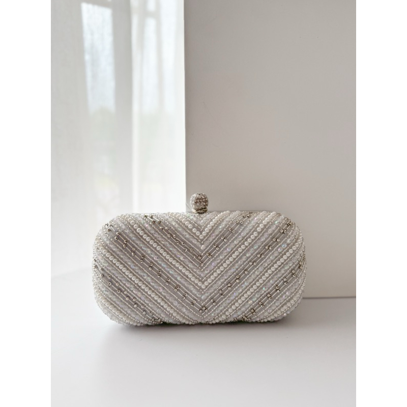 CT003 Catalina Clutch in Silver