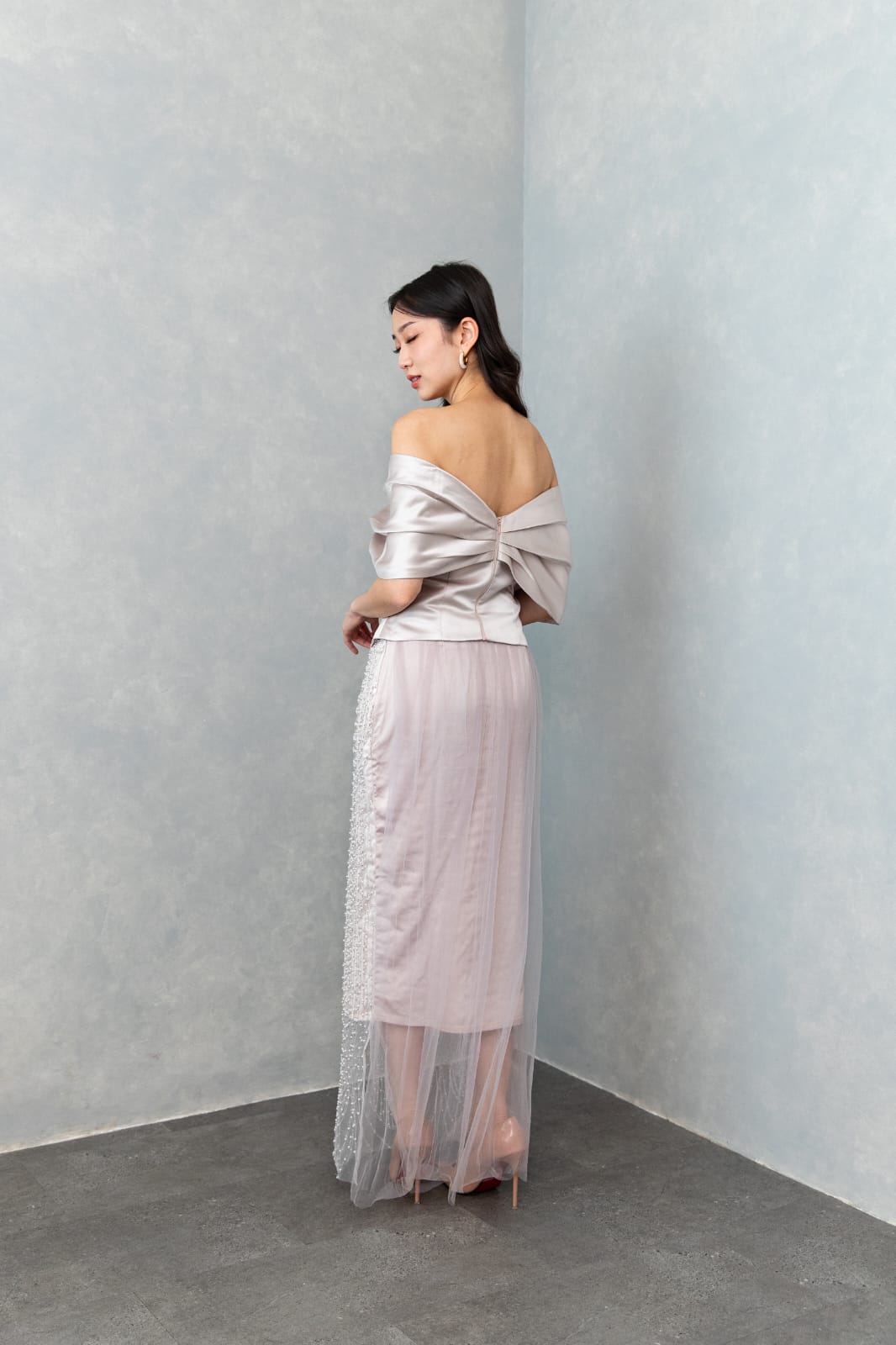 LR140 Elena Set in Nude Pink
