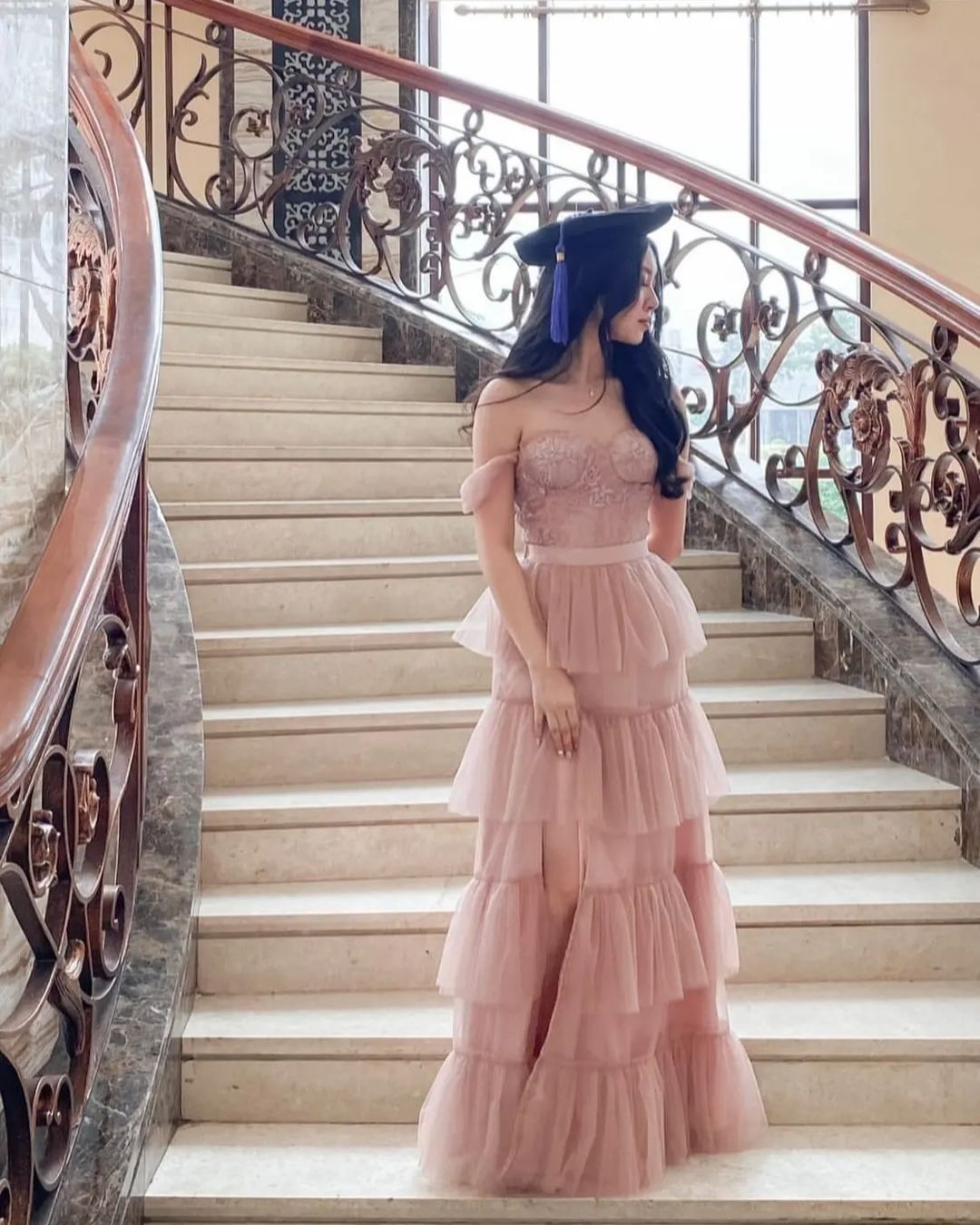 LR143 Juliette Dress in Rose Gold