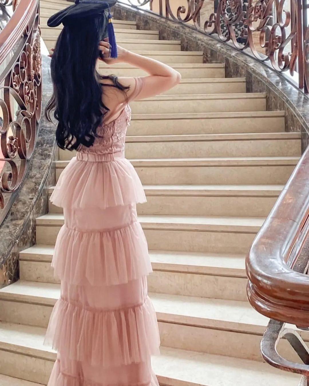 LR143 Juliette Dress in Rose Gold