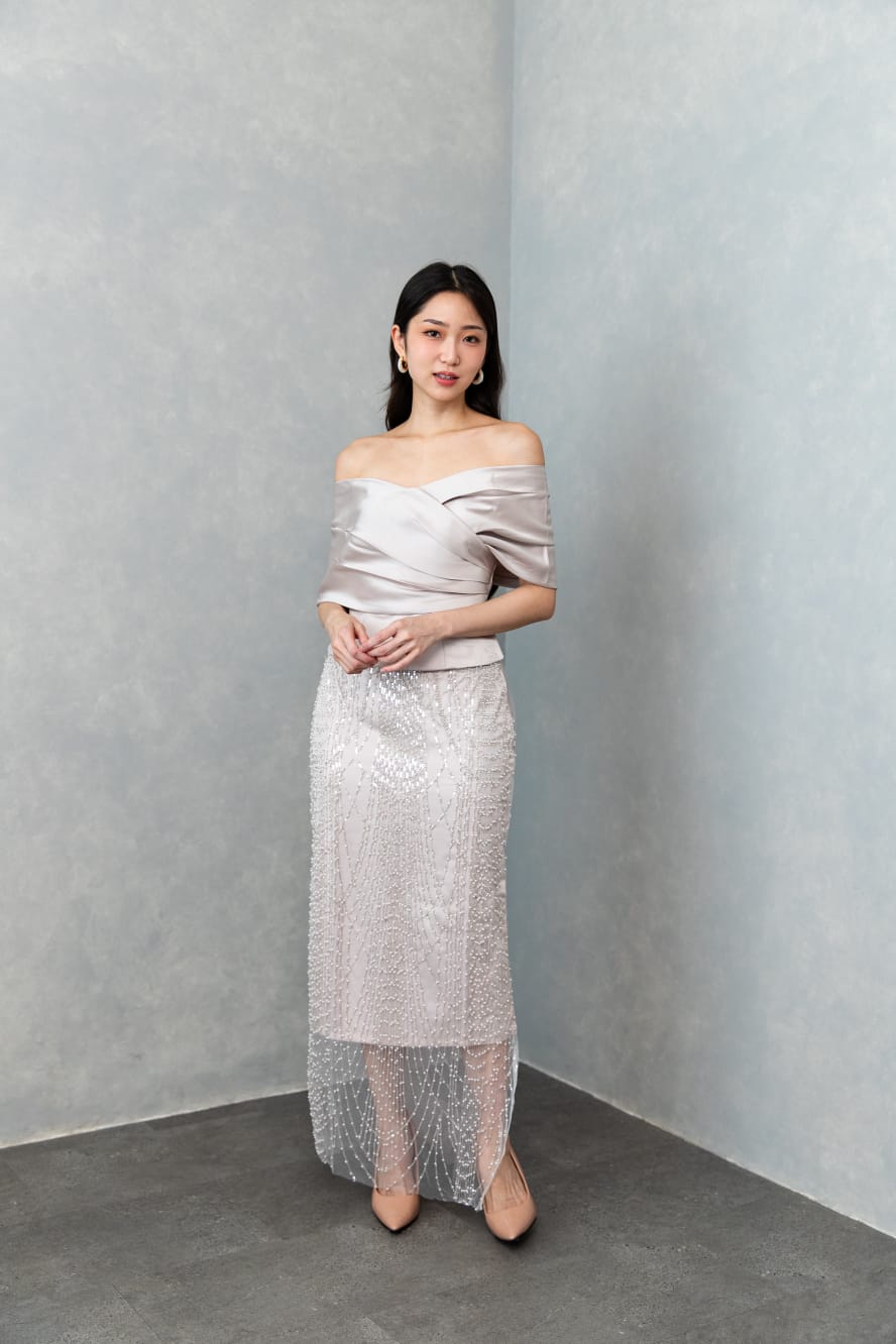 LR140 Elena Set in Nude Pink